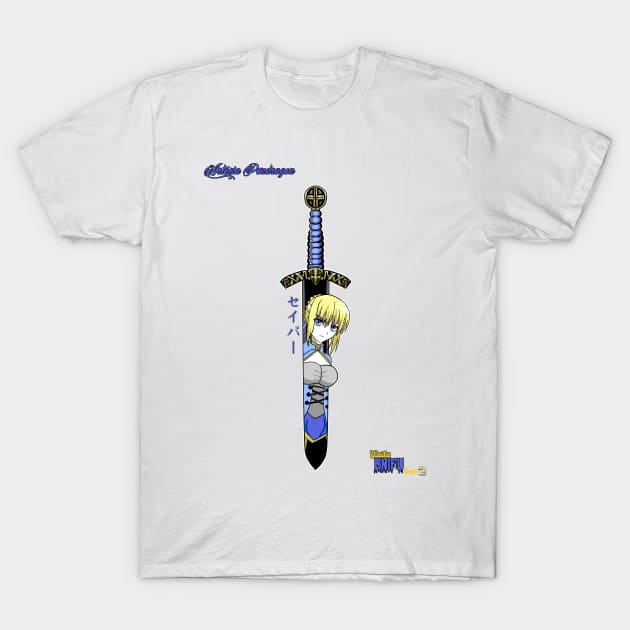 Waifu Knifu: Saber T-Shirt by Pal3blood